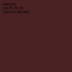 #4B2223 - Crater Brown Color Image